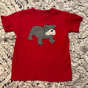 UGA University of Georgia Dawgs Red 2T short sleeve t shirt Toddler Boy Girl